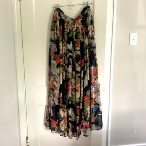 Floral maxi skirt